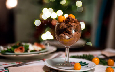 Chocolademousse met passievrucht (kerstmenu)