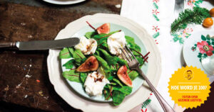 Winterse salade met verse vijgen